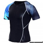 PKAWAY Mens Breathable Short Sleeve Compression Workouts Shirt Black Running Tee  B07PW883KQ